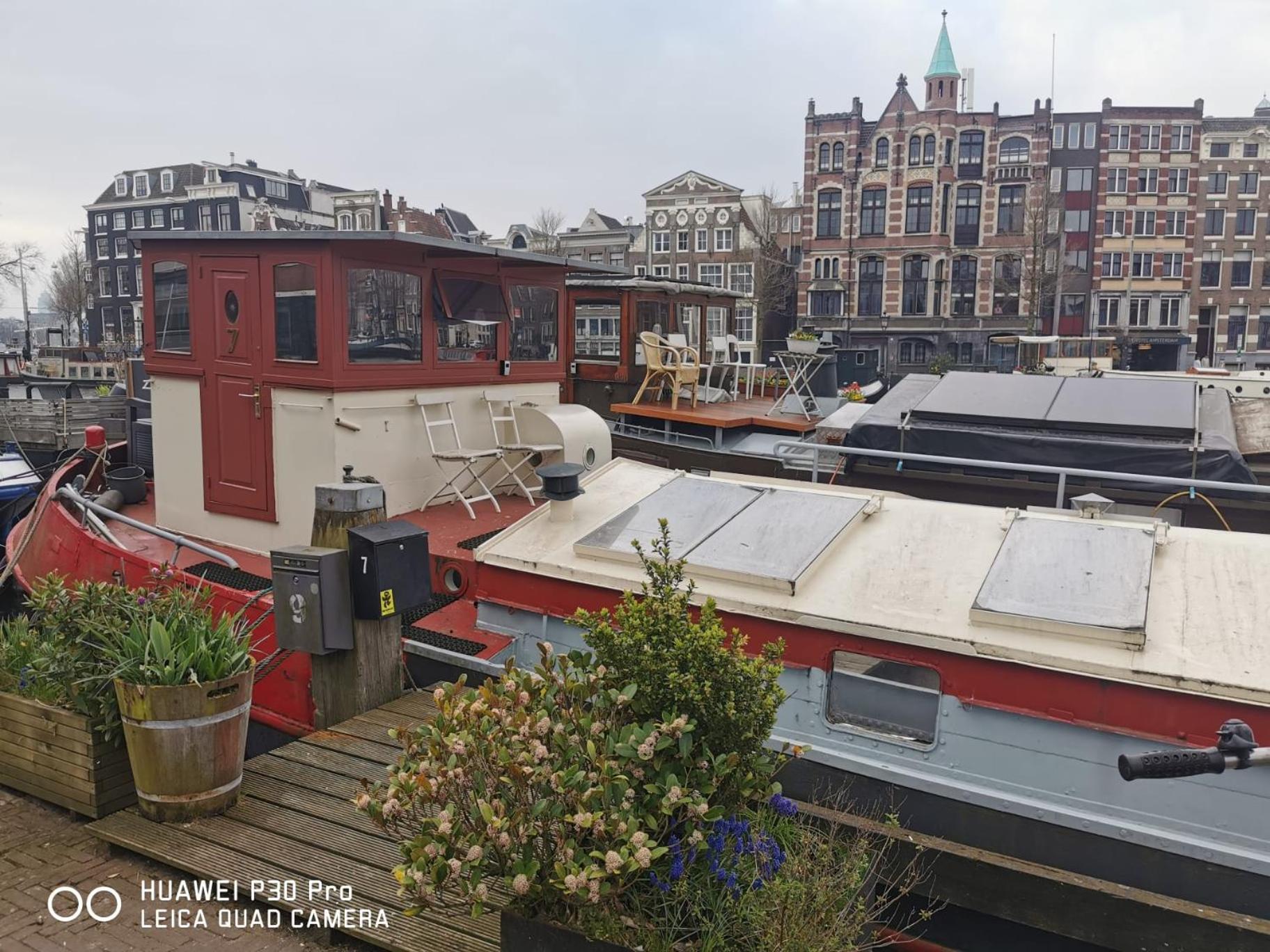 Waterloo Square River Vieuw Houseboat Amsterdam Eksteriør billede