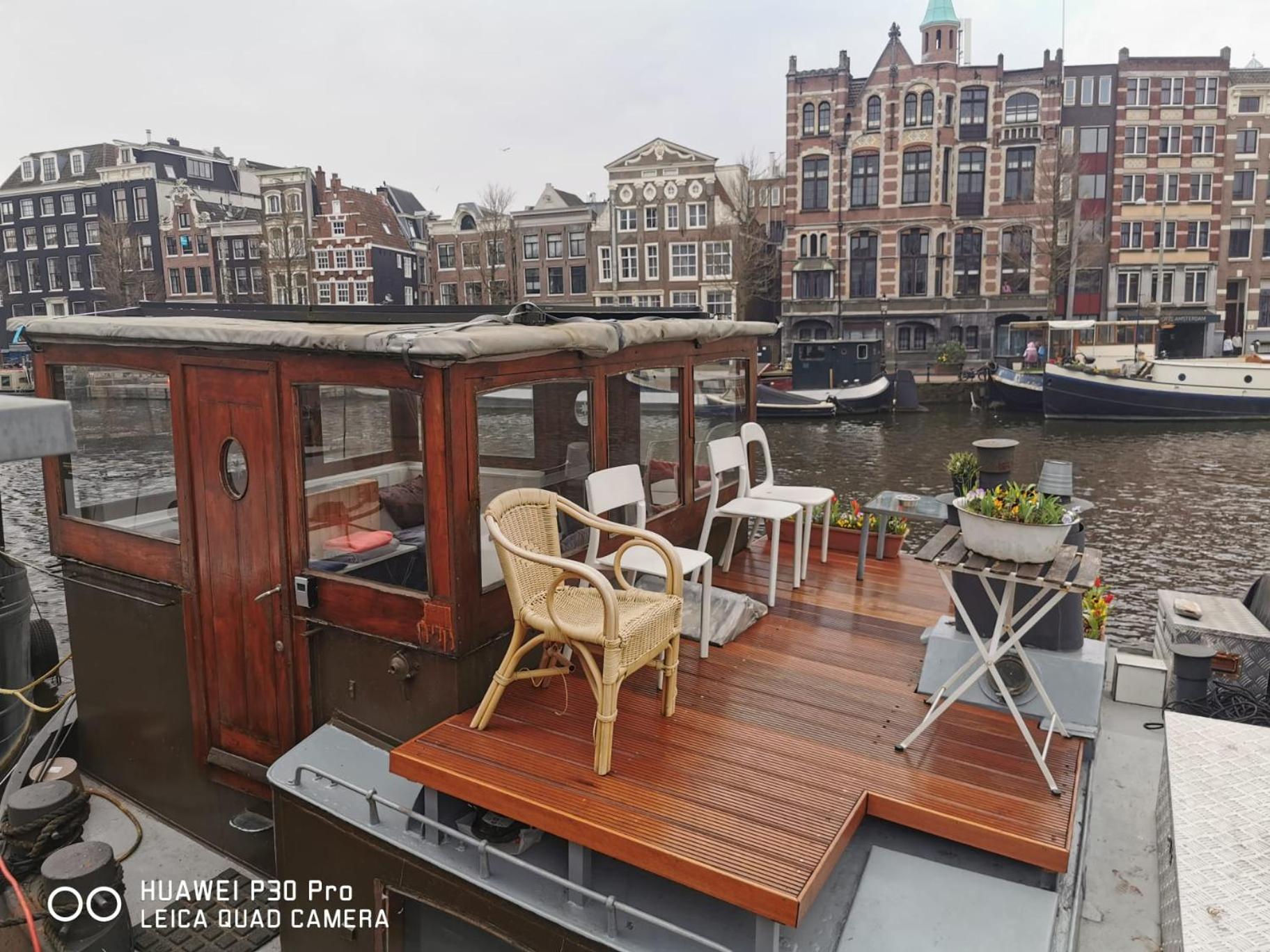 Waterloo Square River Vieuw Houseboat Amsterdam Eksteriør billede